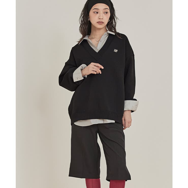 スポンディッシュ深Vネックニット【miette ミエット】 | titivate | 詳細画像18 