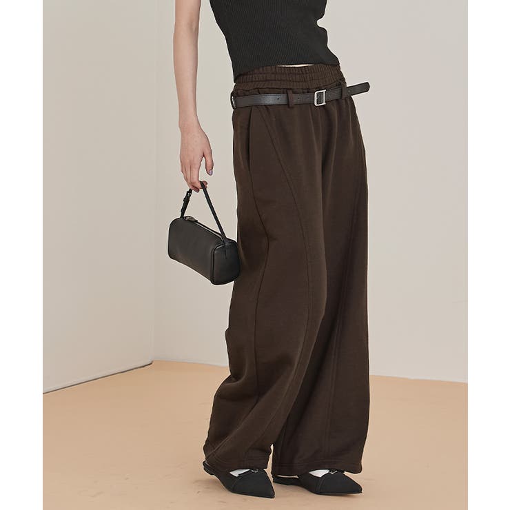 ベルト付きローライズスウェットパンツ【miette ミエット】 | titivate | 詳細画像12 