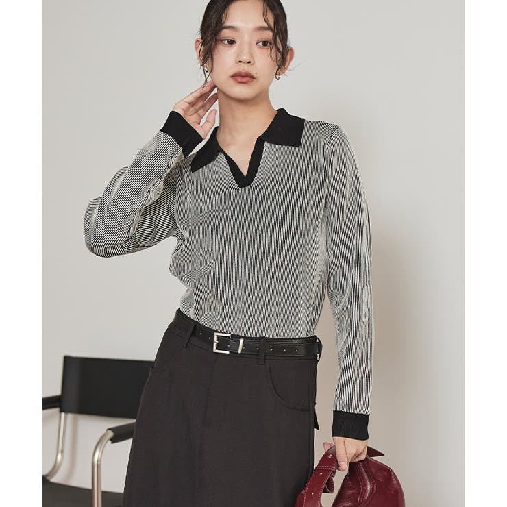 プレーティングスキッパーニット【miette ミエット】 | titivate | 詳細画像15 