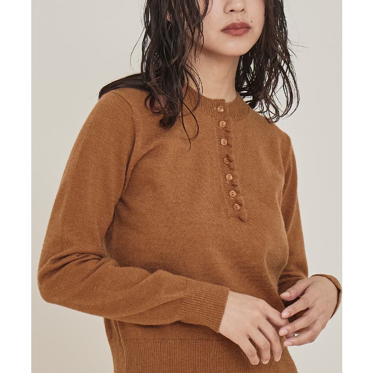 フリルヘンリーネックニット【miette ミエット】 | titivate | 詳細画像16 