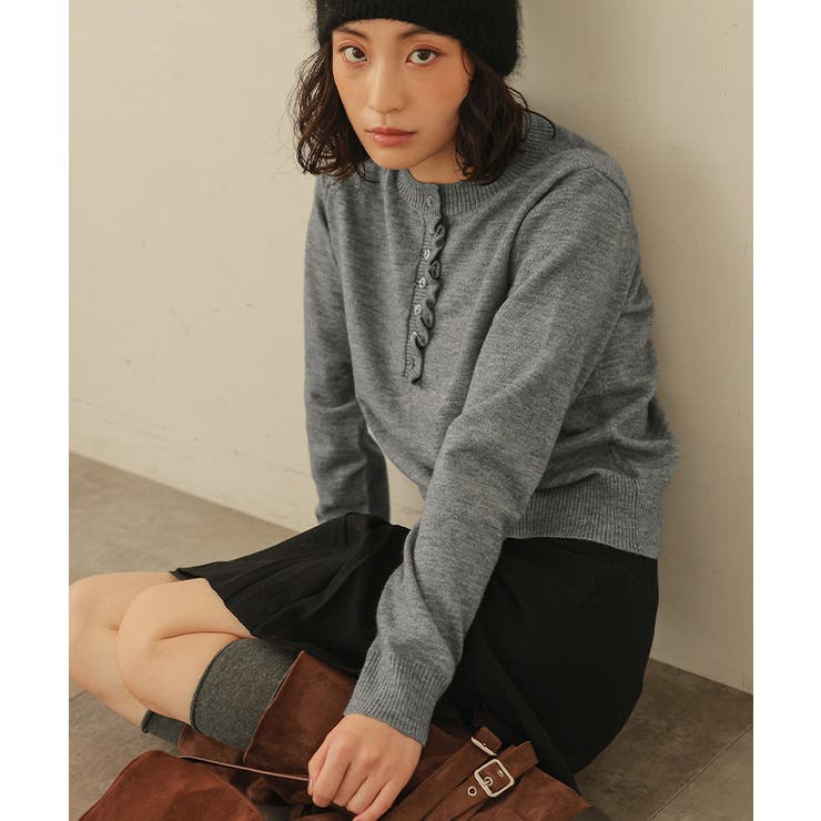 フリルヘンリーネックニット【miette ミエット】 | titivate | 詳細画像14 