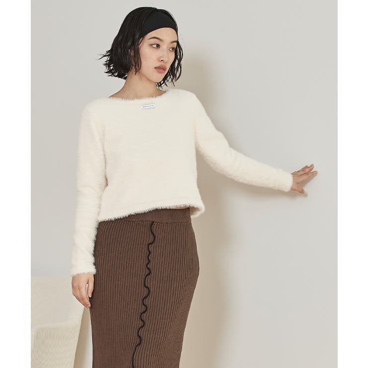 前後2wayシャギーニット【miette ミエット】 | titivate | 詳細画像6 