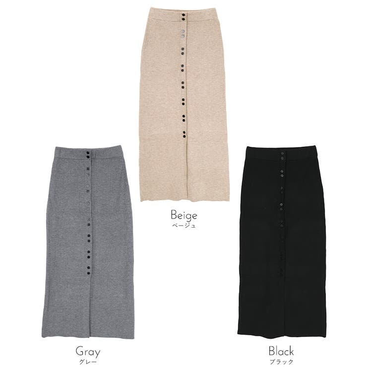 ボタンデザインニットスカート【miette ミエット】 | titivate | 詳細画像11 
