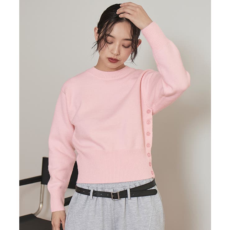 アシメサイドボタンニット【miette ミエット】 | titivate | 詳細画像21 