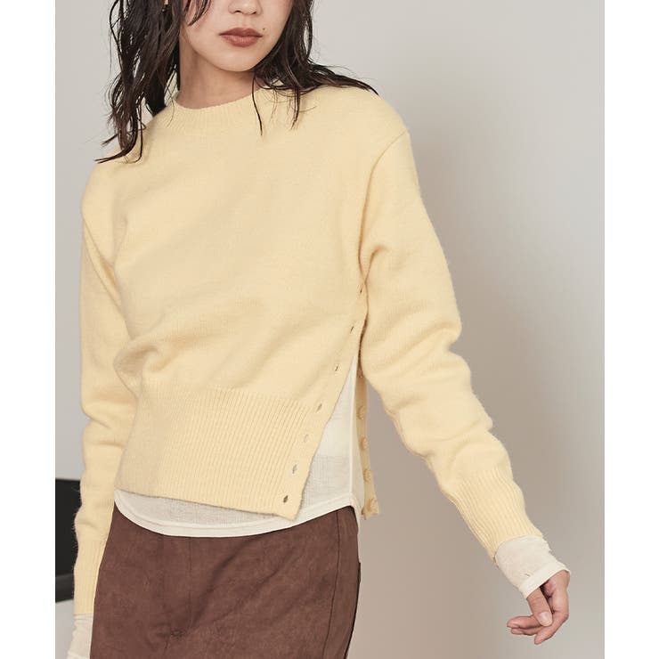 アシメサイドボタンニット【miette ミエット】 | titivate | 詳細画像22 