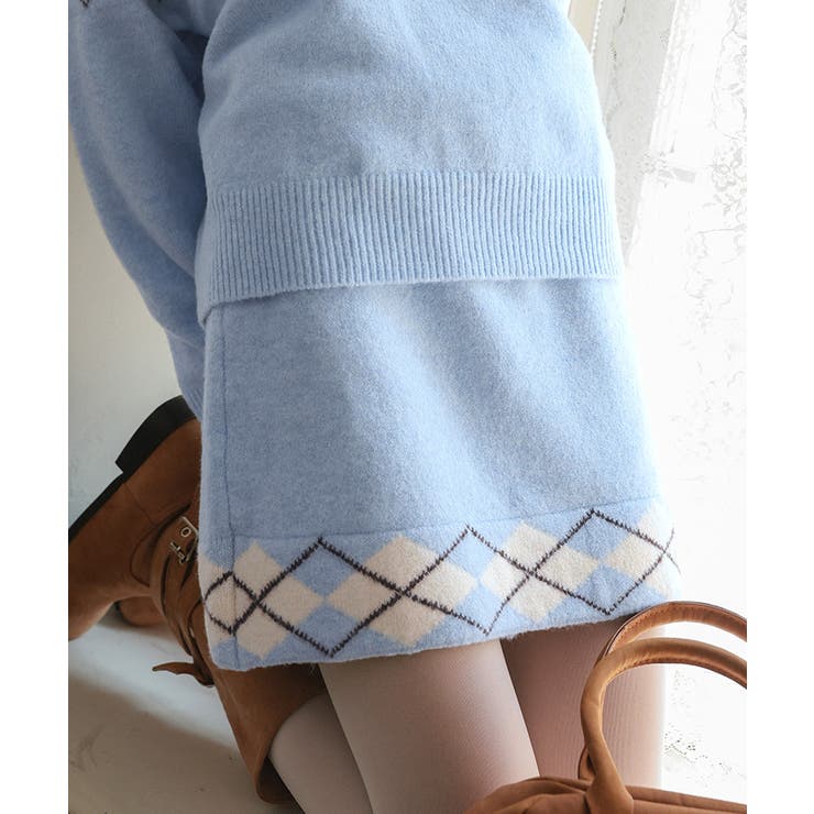 アーガイルミニスカート【miette ミエット】 | titivate | 詳細画像21 