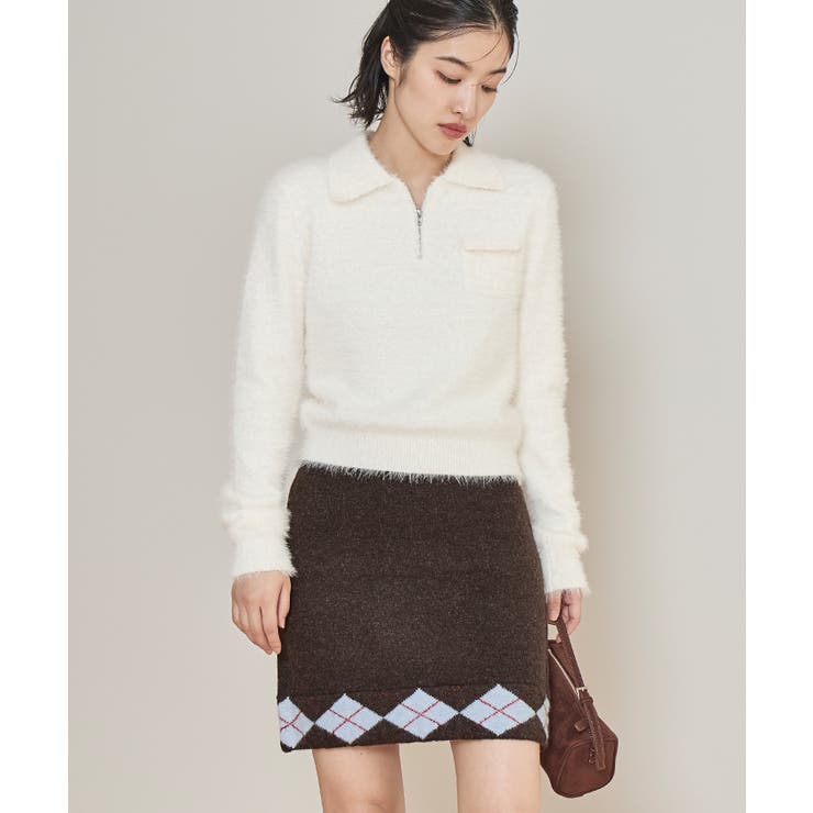 アーガイルミニスカート【miette ミエット】 | titivate | 詳細画像4 