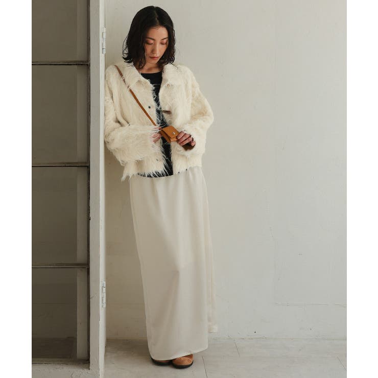 モヘアライク襟付きショートカーディガン【miette ミエット】 | titivate | 詳細画像34 