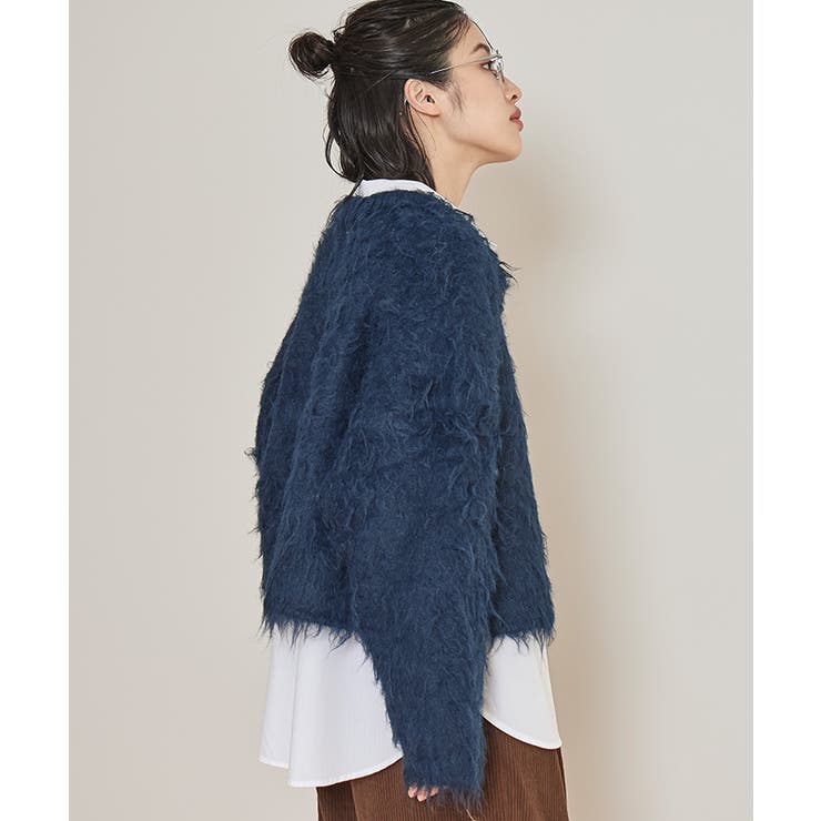 モヘアライク襟付きショートカーディガン【miette ミエット】 | titivate | 詳細画像8 