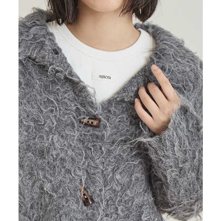 モヘアライク襟付きショートカーディガン【miette ミエット】 | titivate | 詳細画像13 