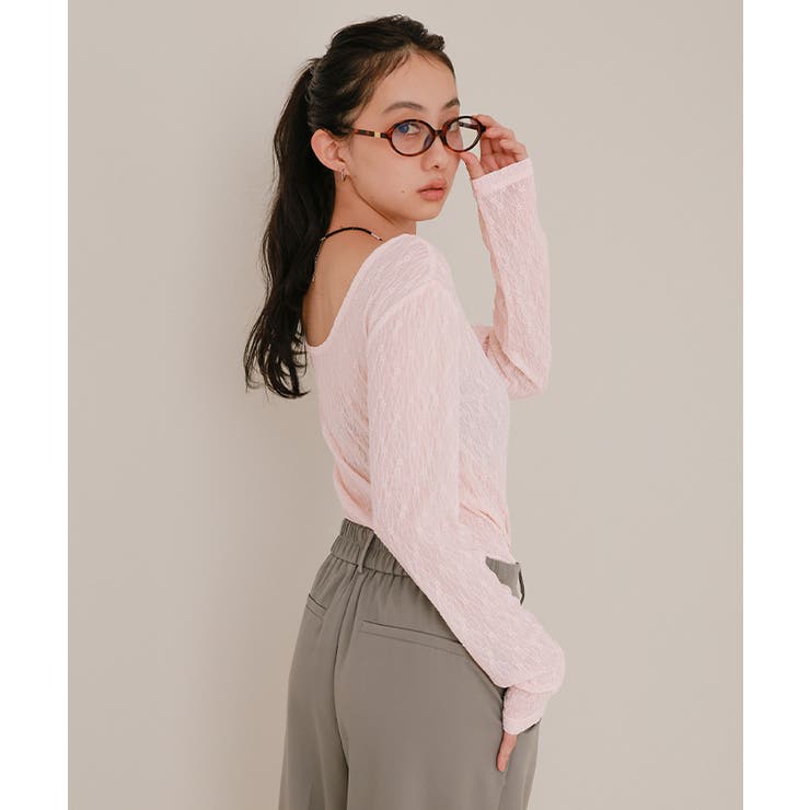 前後2wayレーストップス【miette ミエット】 | titivate | 詳細画像10 