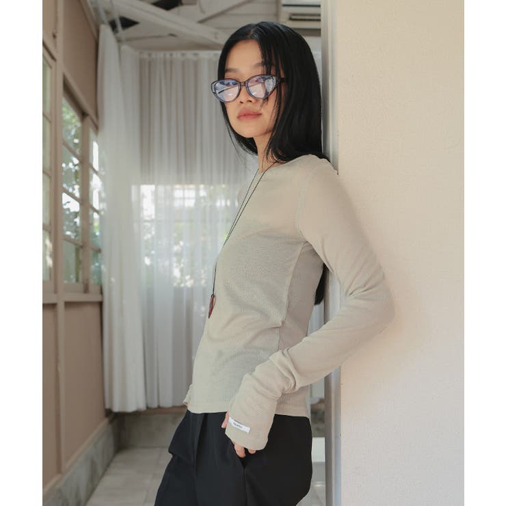 フィンガーホールシアートップス【miette ミエット】 | titivate | 詳細画像2 