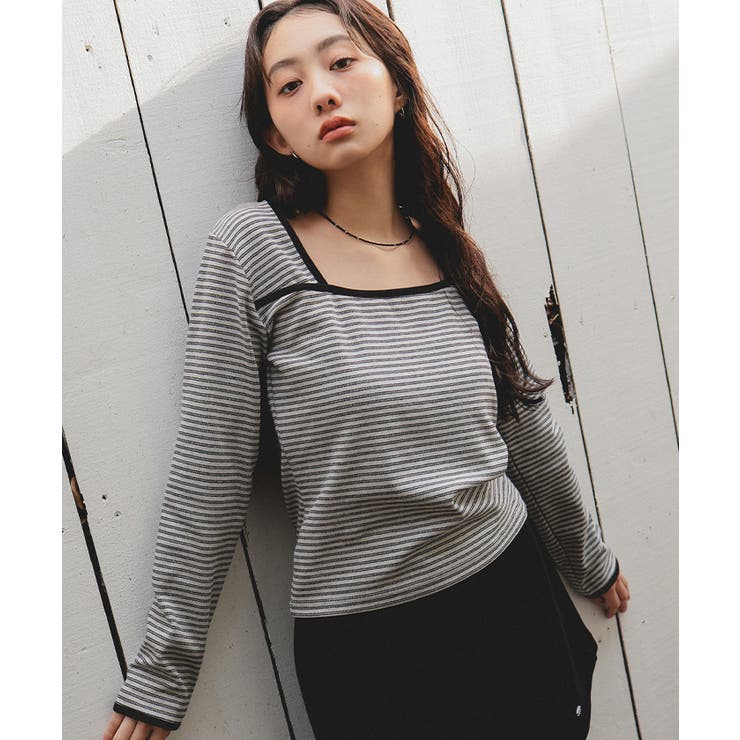 変形ネックパイピングトップス【miette ミエット】 | titivate | 詳細画像12 