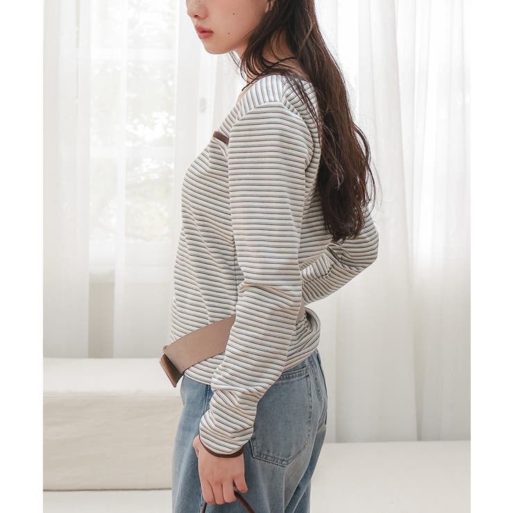 変形ネックパイピングトップス【miette ミエット】 | titivate | 詳細画像3 