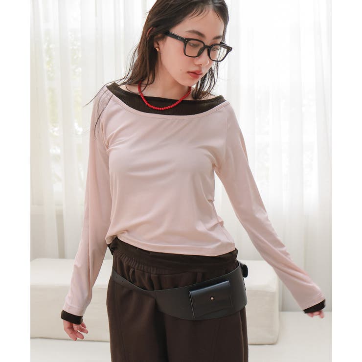 配色レイヤード風トップス【miette ミエット】 | titivate | 詳細画像10 