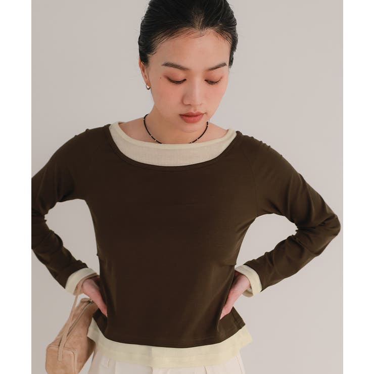 配色レイヤード風トップス【miette ミエット】 | titivate | 詳細画像14 