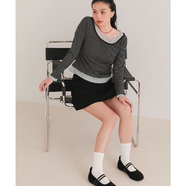 配色レイヤード風トップス【miette ミエット】 | titivate | 詳細画像19 