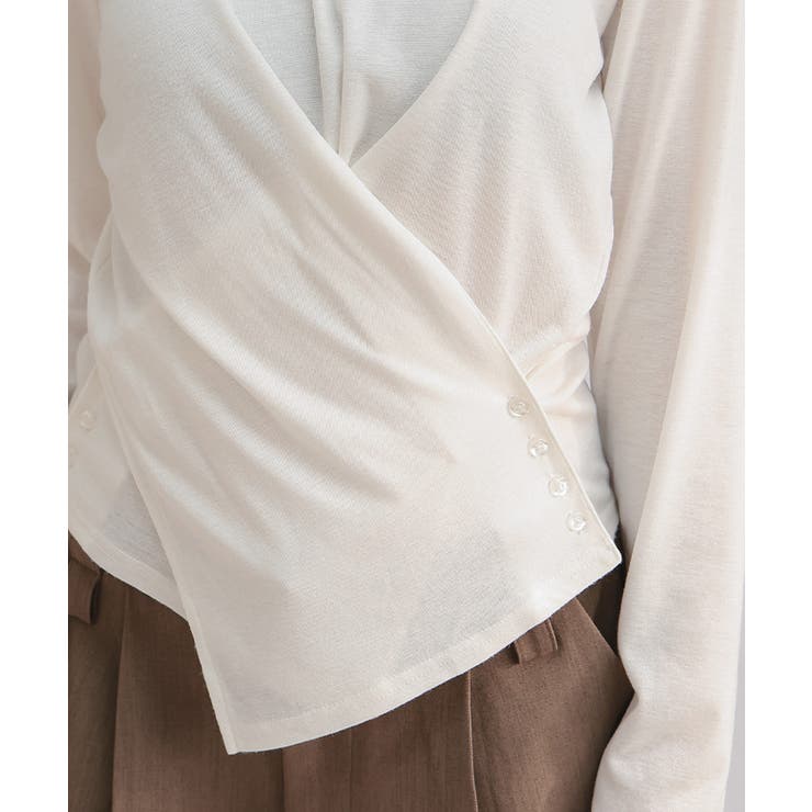 サイドボタンカシュクールトップス【miette ミエット】 | titivate | 詳細画像29 