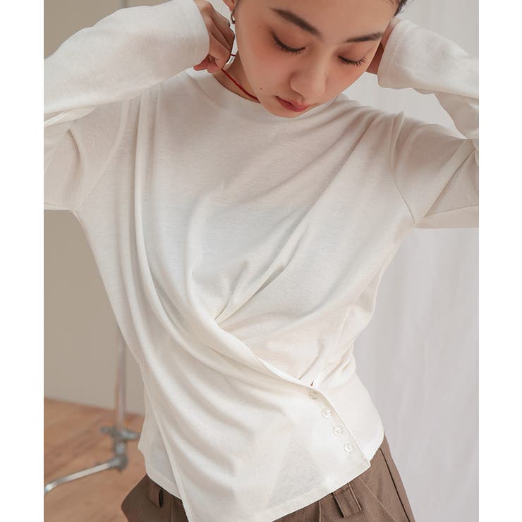 サイドボタンカシュクールトップス【miette ミエット】 | titivate | 詳細画像10 