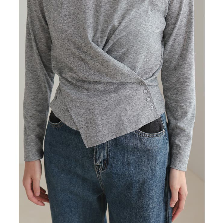 サイドボタンカシュクールトップス【miette ミエット】 | titivate | 詳細画像11 