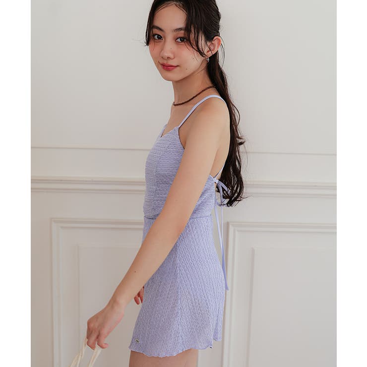 バックオープンレースワンピース/水着【miette ミエット】 | titivate | 詳細画像4 