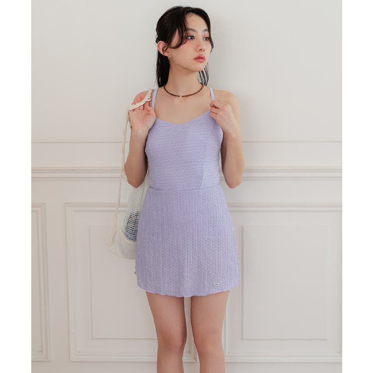 バックオープンレースワンピース/水着【miette ミエット】 | titivate | 詳細画像5 