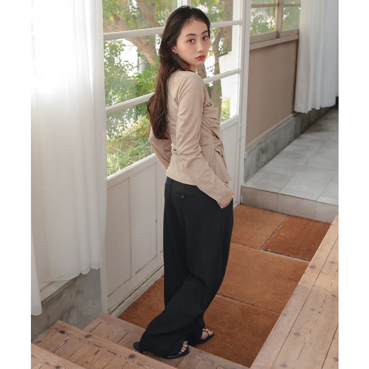 ローライズスラックスパンツ【miette ミエット】 | titivate | 詳細画像14 