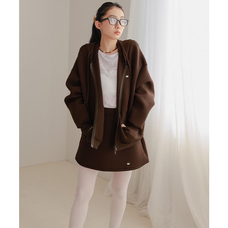 ダンボールダブルジップフードパーカー【miette ミエット】 | titivate | 詳細画像25 