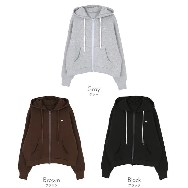 ダンボールダブルジップフードパーカー【miette ミエット】 | titivate | 詳細画像11 