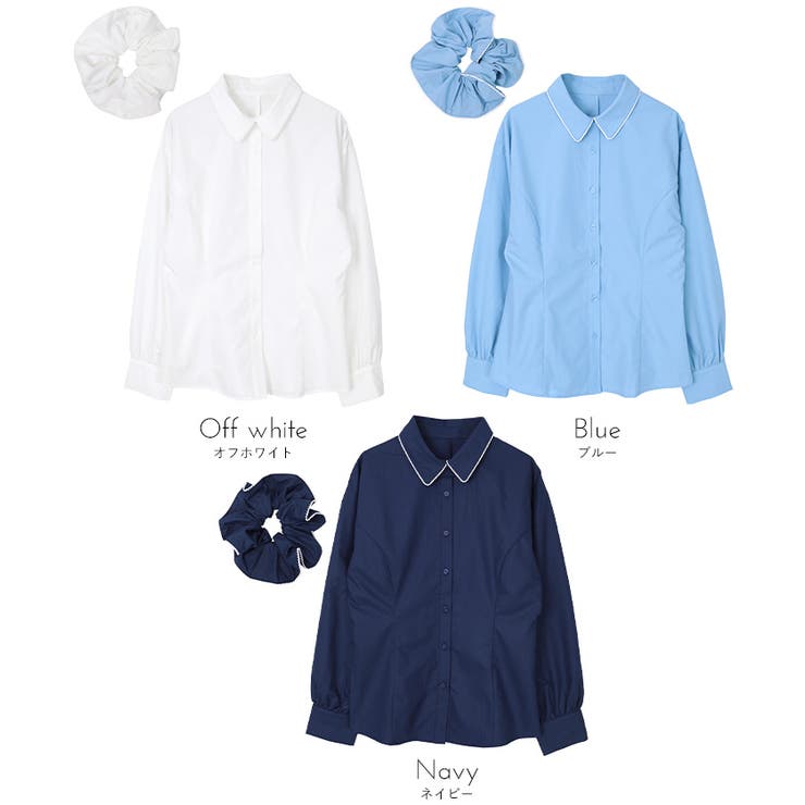 シュシュセットパネルラインブラウス【miette ミエット】 | titivate | 詳細画像19 