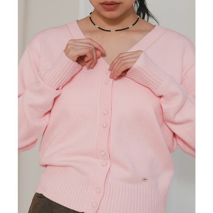 くるみボタンVネックニットカーディガン【miette ミエット】 | titivate | 詳細画像34 