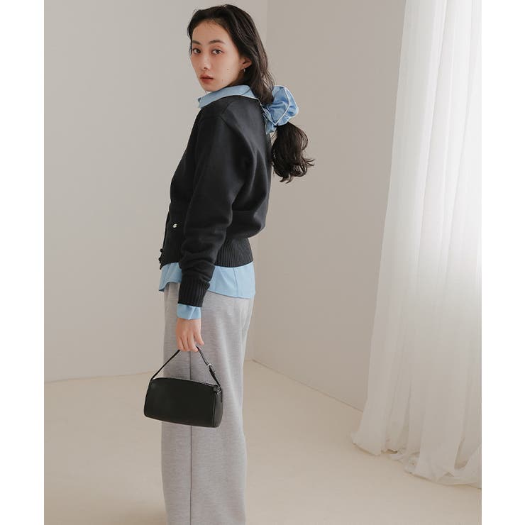 くるみボタンVネックニットカーディガン【miette ミエット】 | titivate | 詳細画像9 