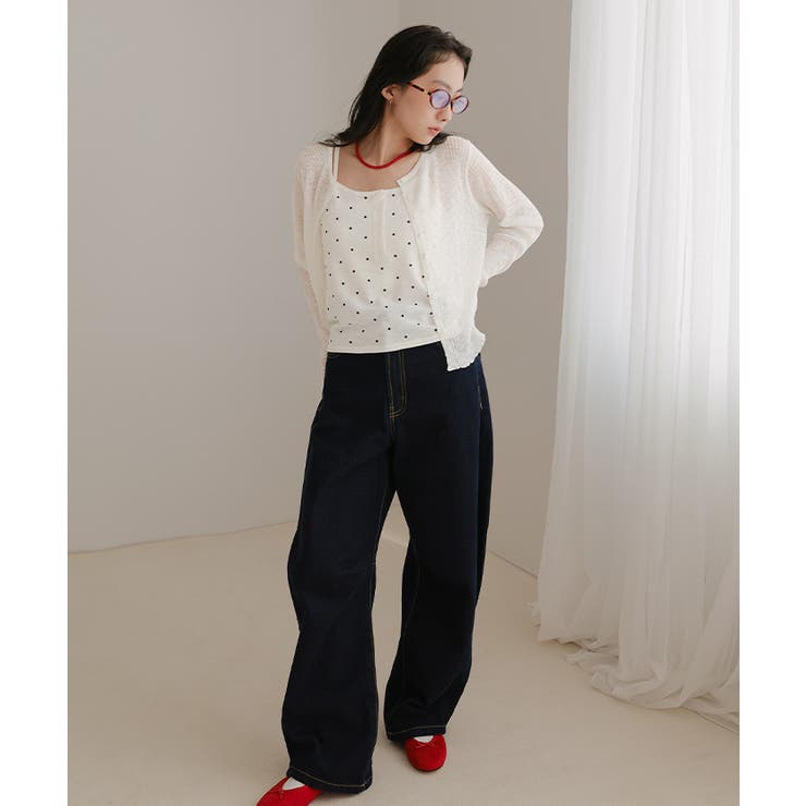 シアーカーディガンドットキャミセット【miette ミエット】 | titivate | 詳細画像26 