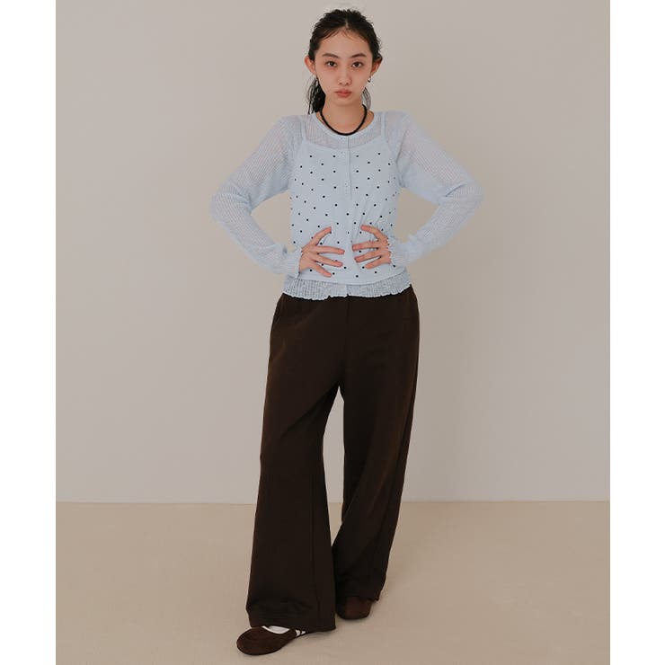 シアーカーディガンドットキャミセット【miette ミエット】 | titivate | 詳細画像27 