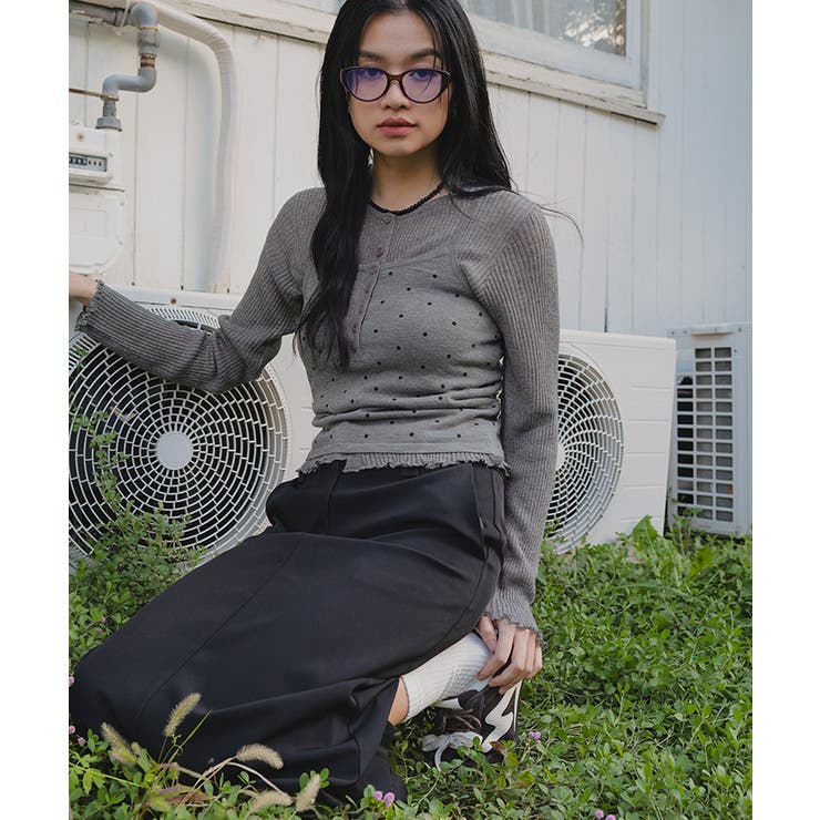 シアーカーディガンドットキャミセット【miette ミエット】 | titivate | 詳細画像2 