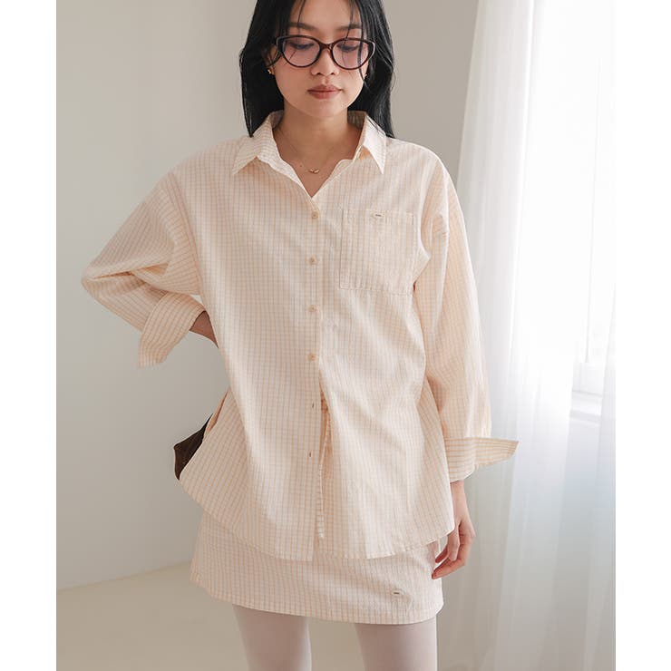 サッカーチェックシャツスカートセット【miette ミエット】 | titivate | 詳細画像22 