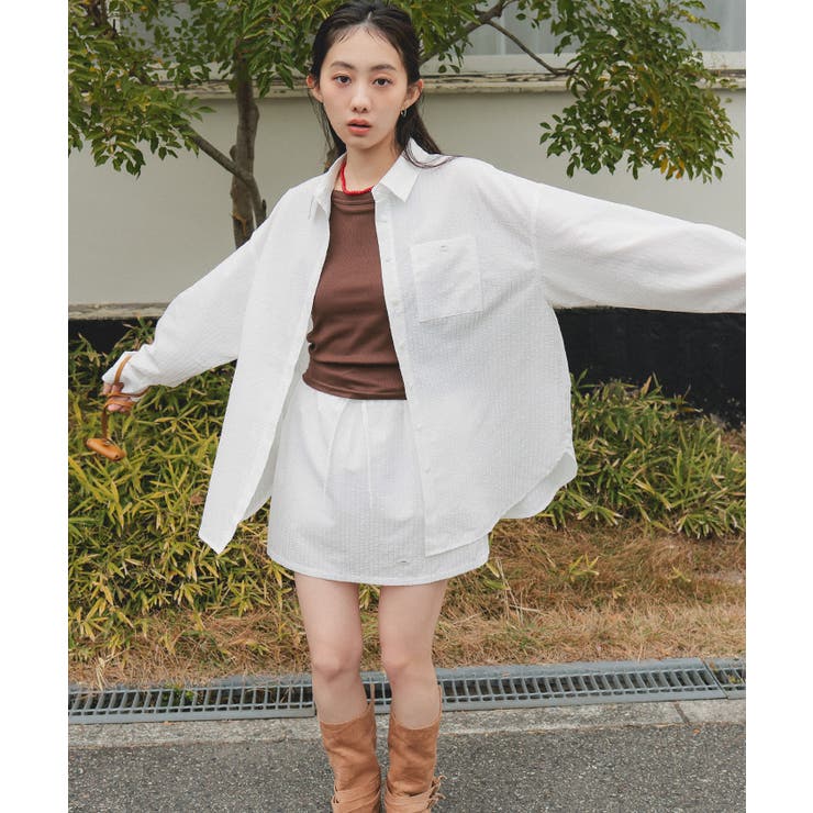 サッカーチェックシャツスカートセット【miette ミエット】 | titivate | 詳細画像2 