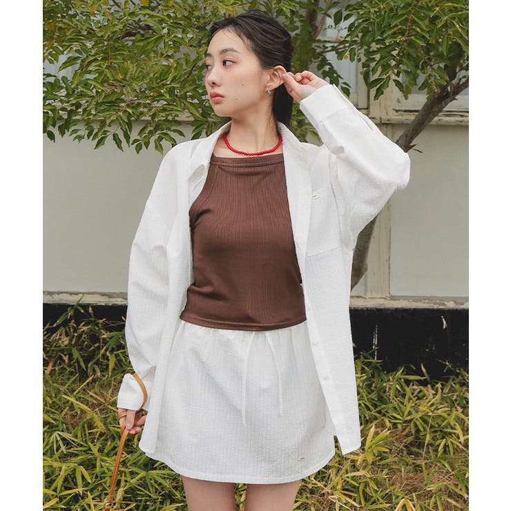 サッカーチェックシャツスカートセット【miette ミエット】 | titivate | 詳細画像3 