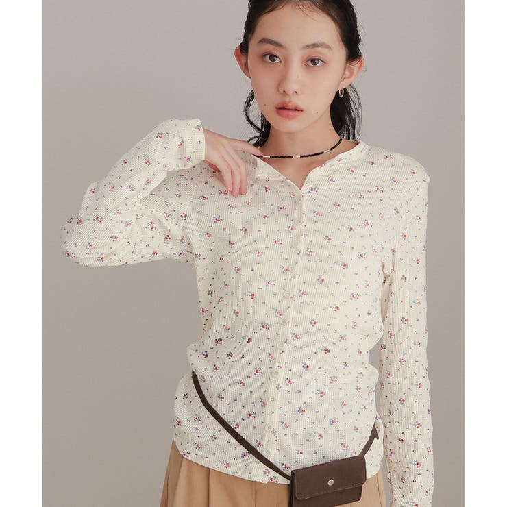 小花柄ワッフルカーディガン【miette ミエット】 | titivate | 詳細画像20 