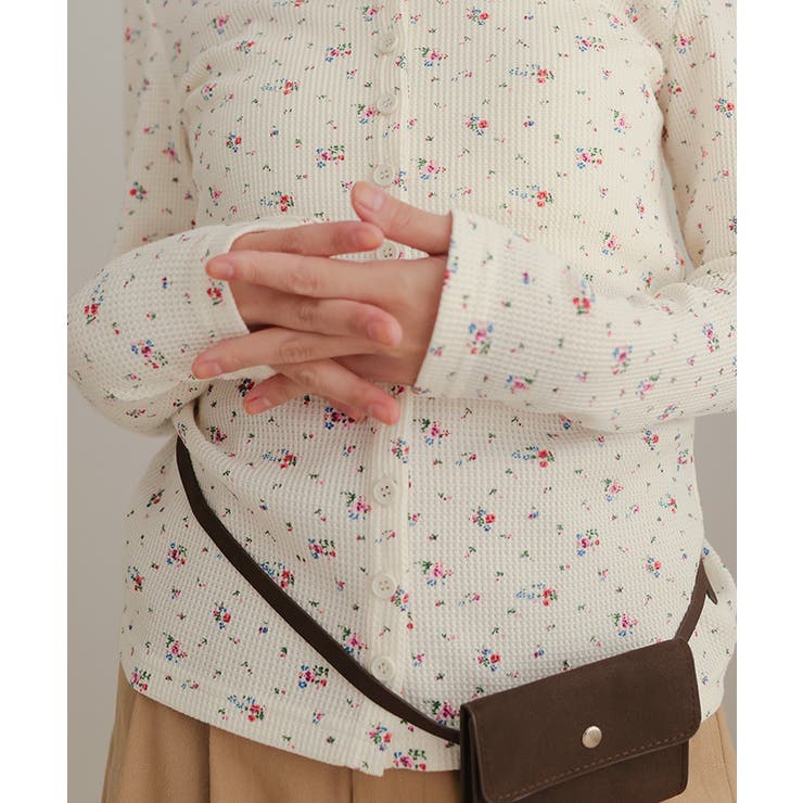 小花柄ワッフルカーディガン【miette ミエット】 | titivate | 詳細画像21 