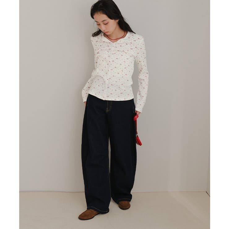 小花柄ワッフルカーディガン【miette ミエット】 | titivate | 詳細画像24 