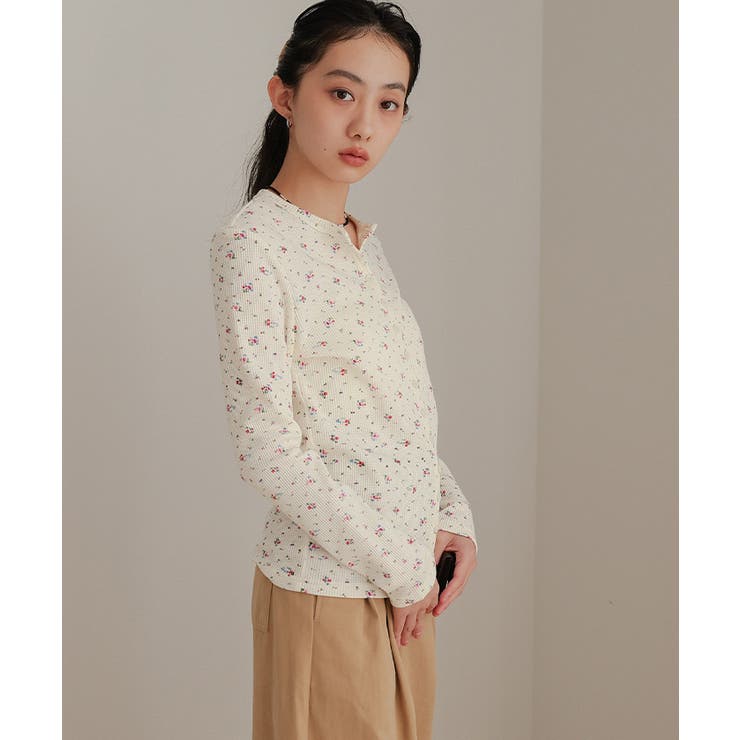 小花柄ワッフルカーディガン【miette ミエット】 | titivate | 詳細画像6 