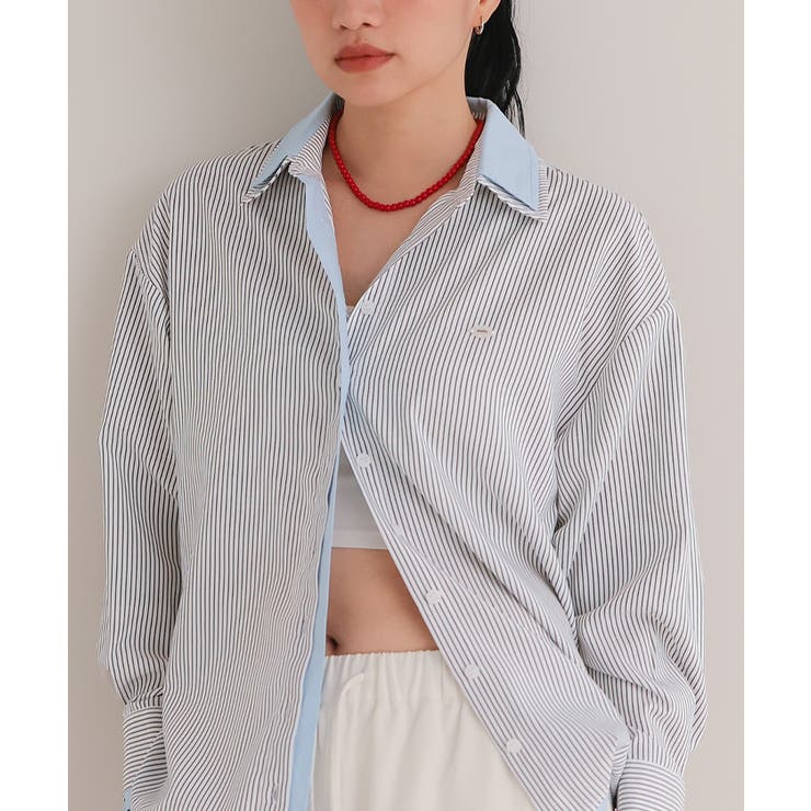 ストライプレイヤードライクシャツ【miette ミエット】 | titivate | 詳細画像9 
