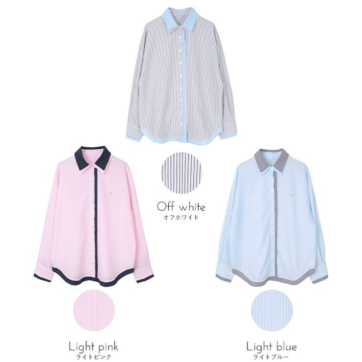ストライプレイヤードライクシャツ【miette ミエット】 | titivate | 詳細画像11 