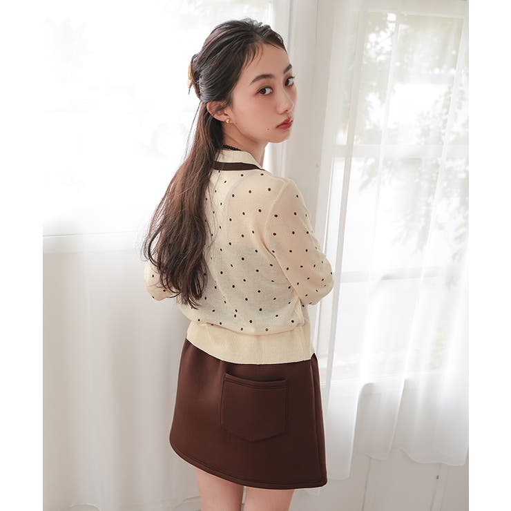 襟付きレイヤード風シアーカーディガン【miette ミエット】 | titivate | 詳細画像29 