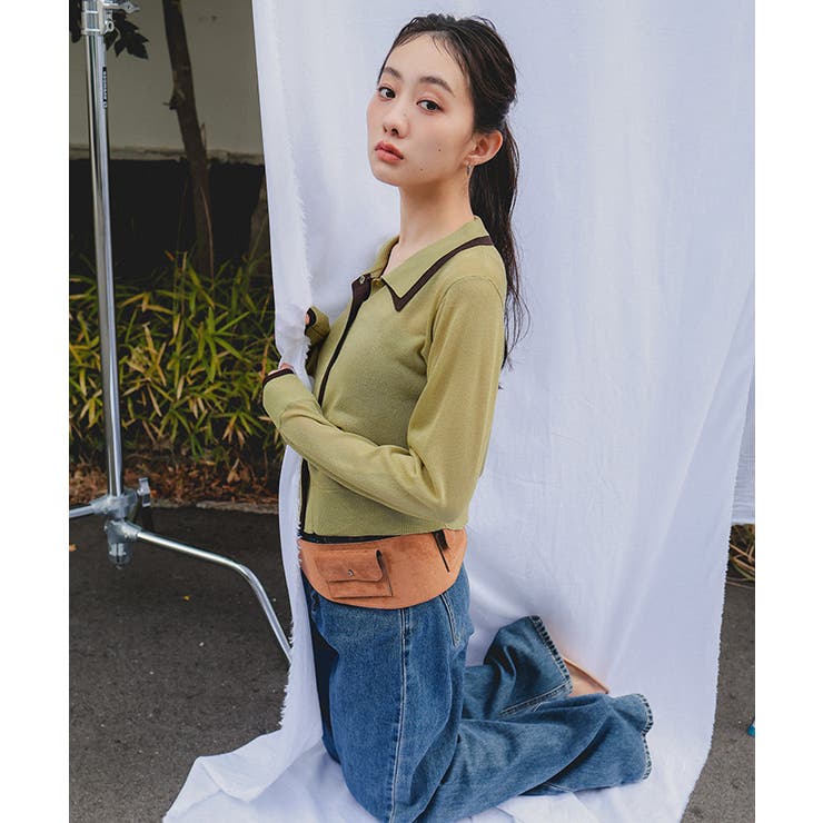 襟付きレイヤード風シアーカーディガン【miette ミエット】 | titivate | 詳細画像3 