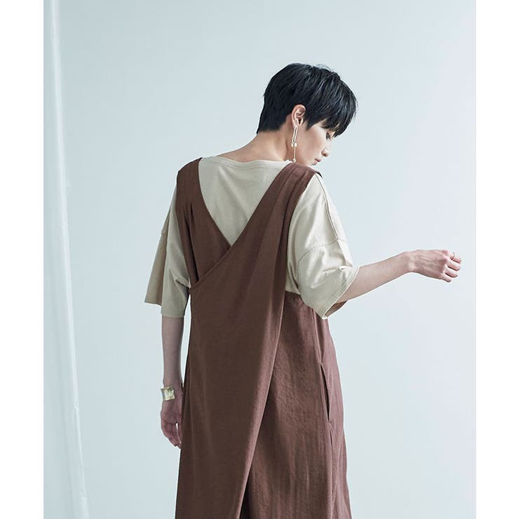 ビンテージリネンライクバッククロスワンピース Miette ミエット 品番 Tv Titivate ティティベート のレディースファッション通販 Shoplist ショップリスト