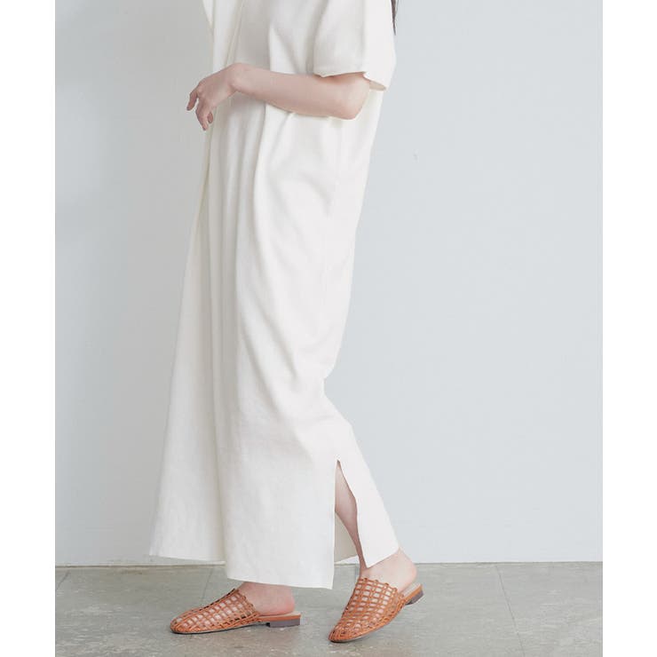 フレンチスリーブロングニットワンピース Miette ミエット 品番 Tv Titivate ティティベート のレディースファッション通販 Shoplist ショップリスト