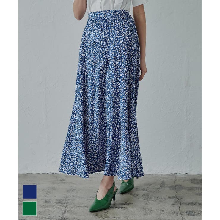 花柄フレアロングスカート Miette ミエット 品番 Tv Titivate ティティベート のレディースファッション通販 Shoplist ショップリスト