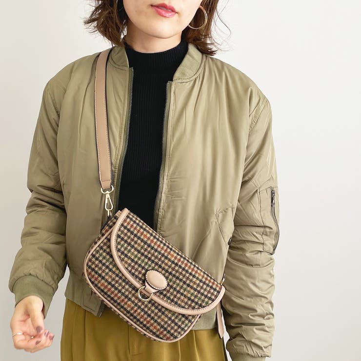 チェック柄ハーフムーンショルダーバッグ レディース 鞄 |  TOKOHANA | 詳細画像11 